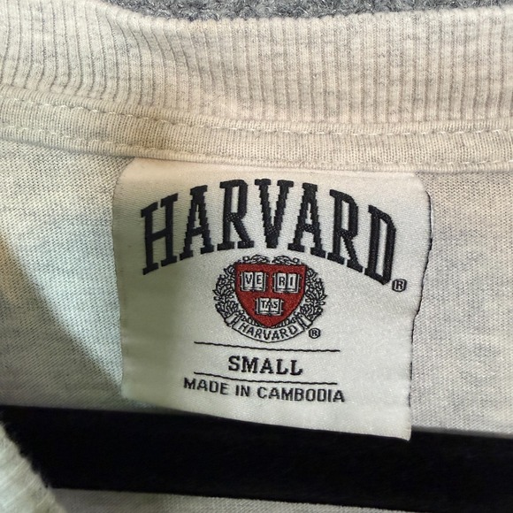 Harvard Universiry Shirt Adult Small Tshirt Gray Track Team Vintage Y2K 90s - Picture 6 of 10